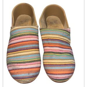 Dansko Multicolor Striped Kids Slippers size 39